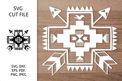 Aztec Southwestern Sign SVG, Native America, Boho design (914034) | Cut Files | Design Bundles