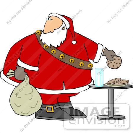 Santa Eating Cookies Clipart | #12543 by DJArt | Royalty-Free Stock Cliparts