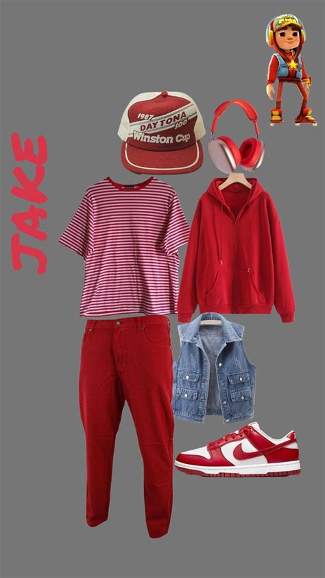 Subway surfers outfit Jake red in 2023 | Surfer outfit, Subway surfers, Outfits