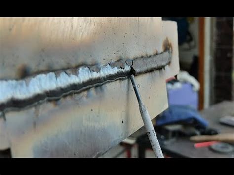 Horizontal welding 2G weld stick test - YouTube