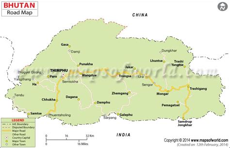 Bhutan Road Map