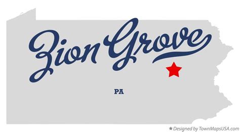 Map of Zion Grove, PA, Pennsylvania