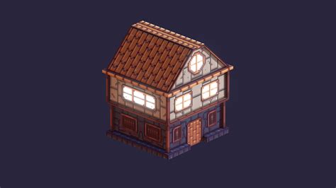 Pixel House - Download Free 3D model by tacocrepe [fb19698] - Sketchfab