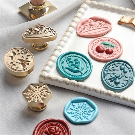 Wax Seal Stamp3d Embossed Seal Snowflake/rose/little - Etsy