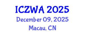 International Conference on Zoology and Wild Animals ICZWA on December 09-10, 2025 in Macau, China