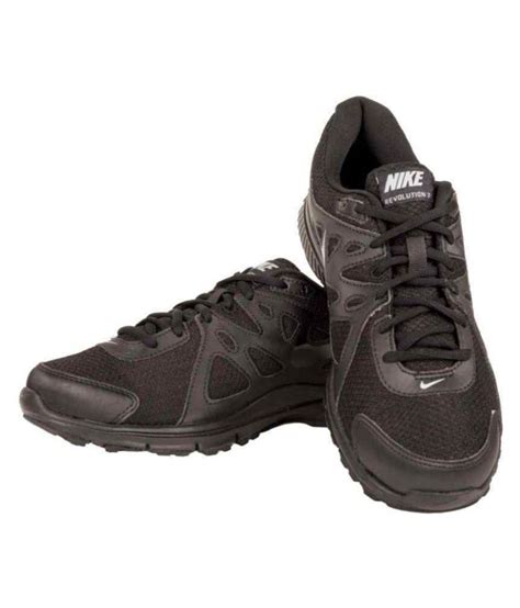 Nike Revolution2 Black School Shoes with Laces Price in India- Buy Nike ...