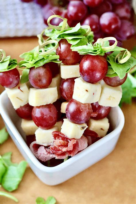 Pepper Jack Cheese and Grapes Skewers | Milk & Honey Nutrition