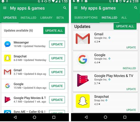 The 'My apps & games' section of the Play Store has been revamped