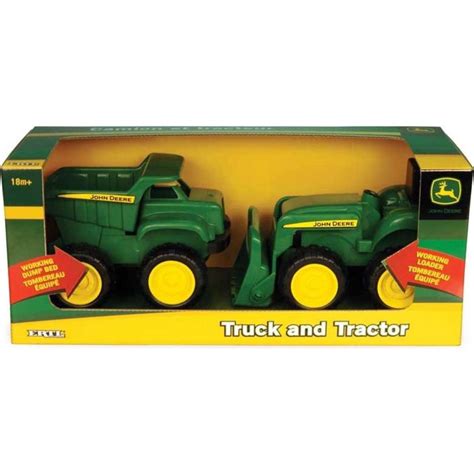 John Deere Dump Truck and Tractor w/ Bucket & Shovel | Woolworths