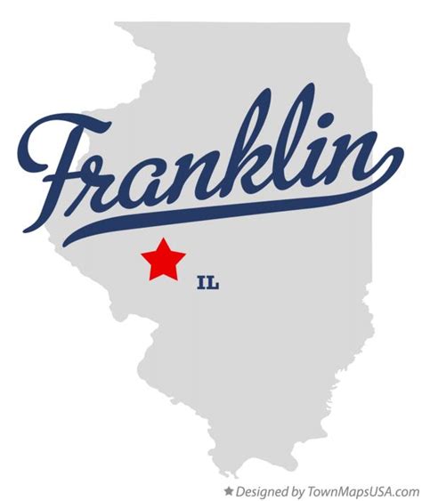 Map of Franklin, Morgan County, IL, Illinois