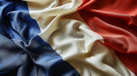 Premium AI Image | Flag of France Closeup beautifully folded French ...