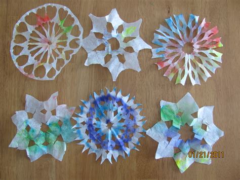 Live, Learn, Love: Coffee Filter Snowflakes