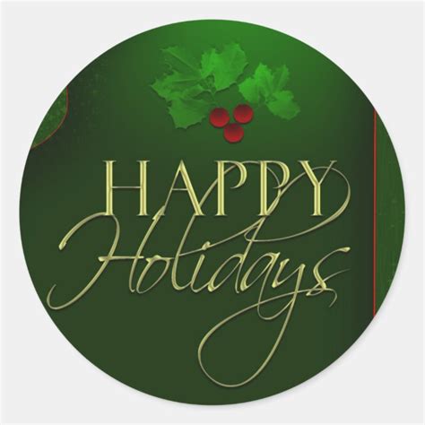 Happy Holiday stickers | Zazzle.com