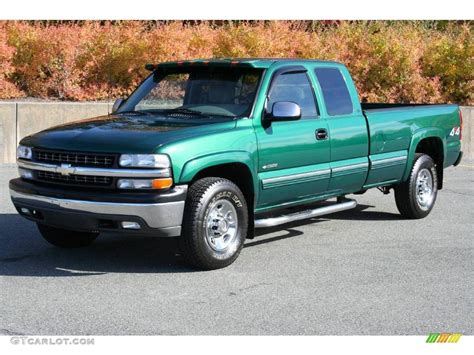 Meadow Green Metallic 2000 Chevrolet Silverado 2500 LT Extended Cab 4x4 Exterior Photo #40649050 ...