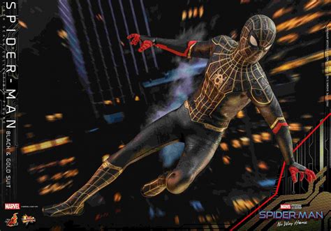 Spider-Man: No Way Home – Hot ToysBlack & Gold Suit Figure Gives Best ...