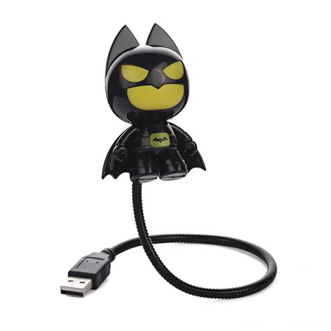 Novelty Batman LED Night Light Flexible Adjustable Mini Desk Lamp USB Charge For Power Bank PC ...