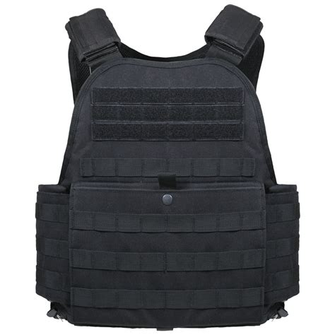 Black MOLLE Plate Carrier Tactical Vest