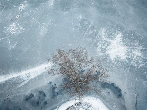 Drone Aerial View of Frozen Kirkilai Lakes Stock Image - Image of snow, lake: 170588759