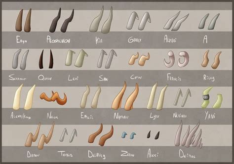 Character horns by ElithianFox on DeviantArt | Mythical creature design, Character, Character design