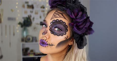 Sugar Skull Makeup Half Face Ideas | Saubhaya Makeup