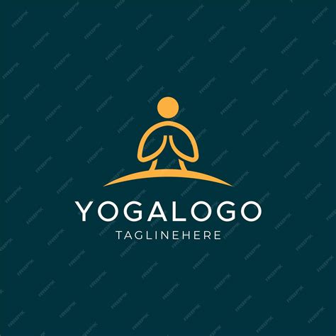 Premium Vector | Modern minimalist yoga logo design