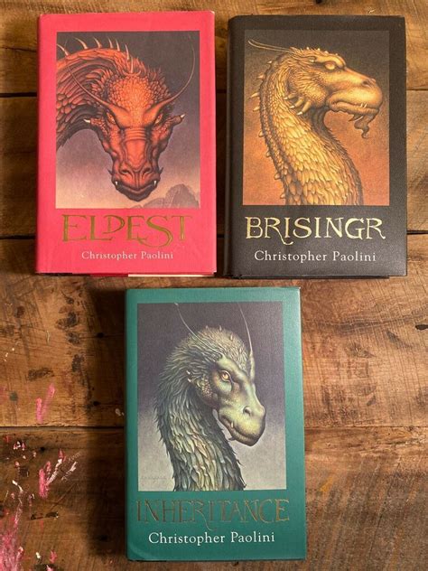 Christopher Paolini Inheritance Series Book Lot - 2, 3, 4 - First Editions