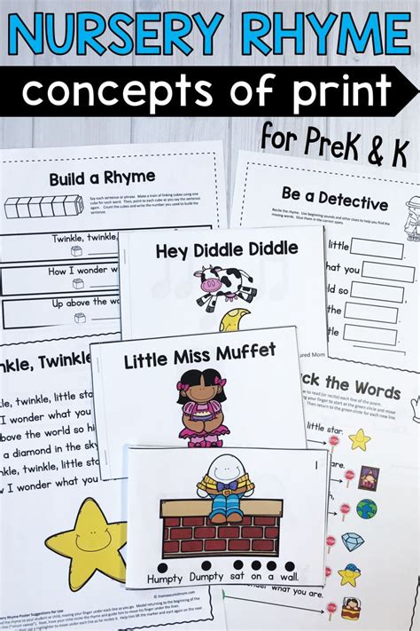 Concepts of print activities for preschool and kindergarten | Concepts of print, Teaching ...