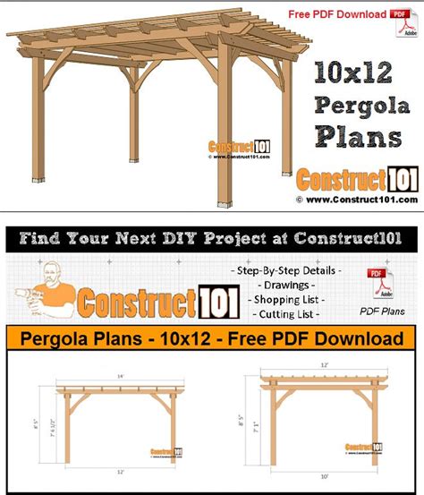 Printable Pergola End Templates