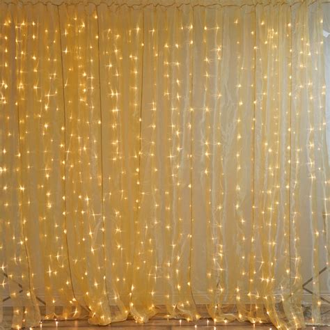 20FT x 10FT | 600 Sequential Gold LED Lights BIG Photography Organza ...