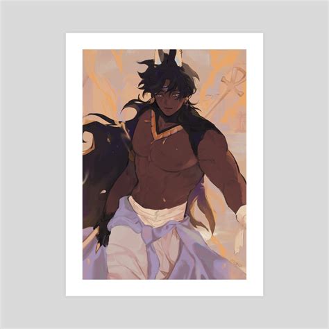 Anubis, an art print by Mon - INPRNT