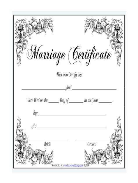 Marriage Certificate - Fill Online, Printable, Fillable for Blank Marriage Certificate Template ...