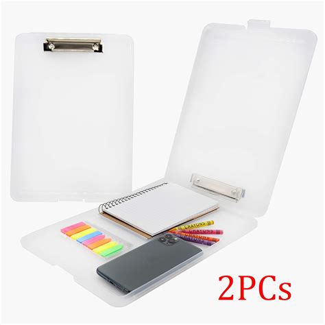 Amazon.com : JCHB 2PC Clear Plastic Storage Clipboard for Students ...