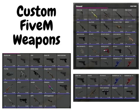 Create fivem custom weapons packs by Bringrose | Fiverr