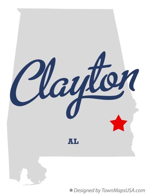 Map of Clayton, AL, Alabama