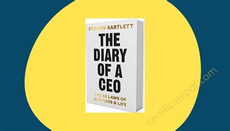 The Diary Of A CEO Book PDF By Steven Bartlett