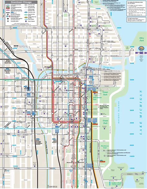 Downtown Chicago Subway Map - United States Map