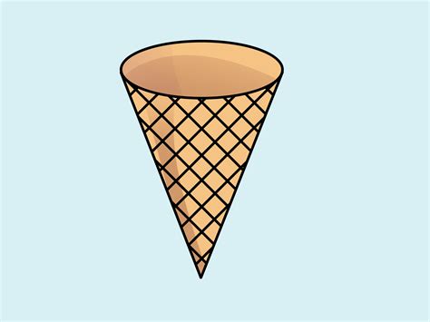 How to Draw a Simple Ice Cream Cone: 11 Steps (with Pictures)