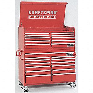 CRAFTSMAN Red Tool Chest, 24-1/2" H X 56" W X 30" - 8EE21|9-65553 - Grainger