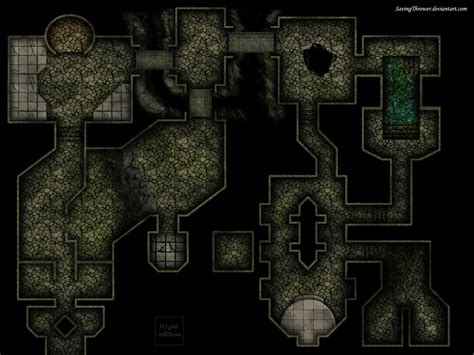 Clean dark dungeon map for online DnD / Roll20 by SavingThrower on DeviantArt