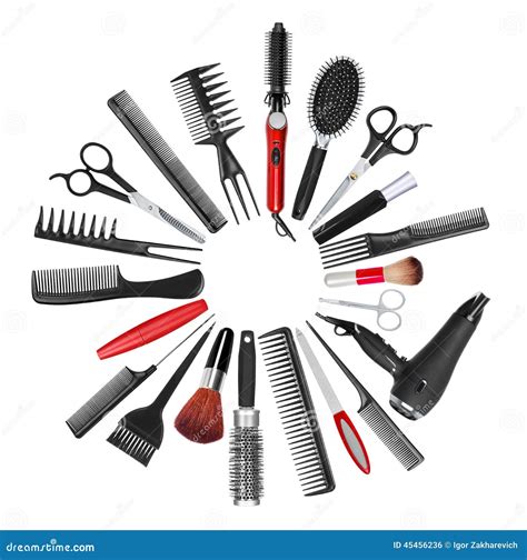 A Collection of Tools for Professional Hair Stylist and Makeup a Stock Photo - Image of care ...