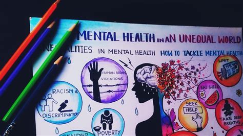 World mental health day poster drawing easy. Mental health in an unequal world . - YouTube