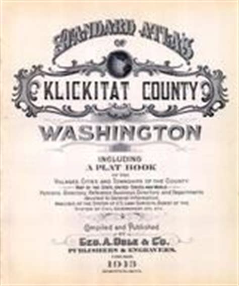 Klickitat County 1913 Version 1 Washington Historical Atlas