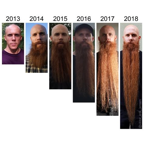 Beard growth graph