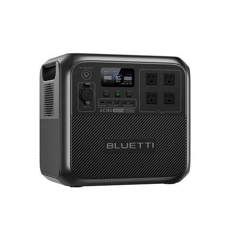 BLUETTI AC180 Solar Portable Power Station | 1,800W 1,152Wh | Flexible ...