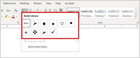 How to Create Bulleted Lists in Microsoft Word