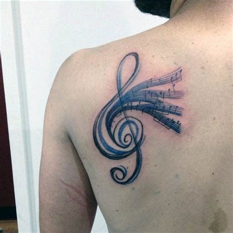 150+ Meaningful Treble Clef Tattoo Designs for Music Lovers (2019 ...