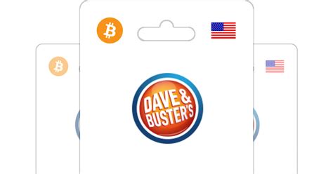 Buy Dave & Buster's Gift Card with Bitcoin, ETH or Crypto - Bitrefill