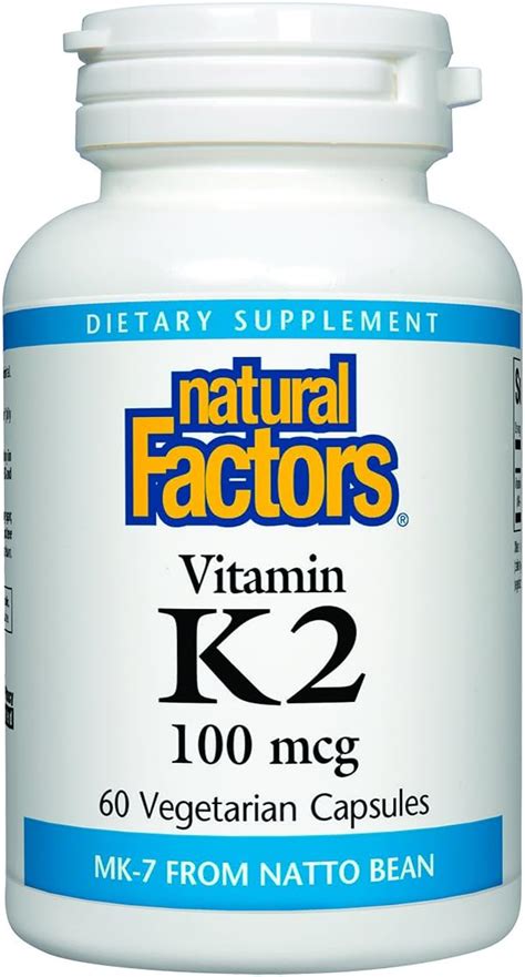 VITAMIN K2 100MCG 60 VEGETARIAN CAPSULES: Amazon.ca: Health & Personal Care