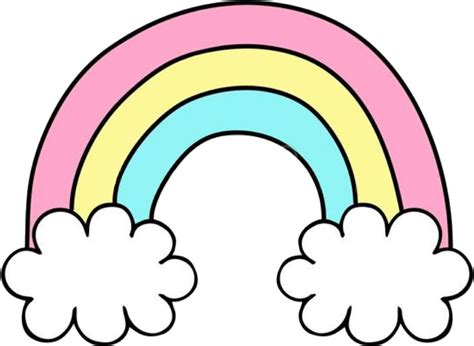 View full size #rainbow #cute #png #cloud #rainbows #clipart # ...