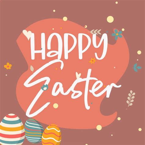 Premium Vector | Easter card with eggs